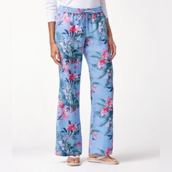 Tommy Bahama Madeira Blooms 100% Linen Easy Pants - Picture 7 of 7
